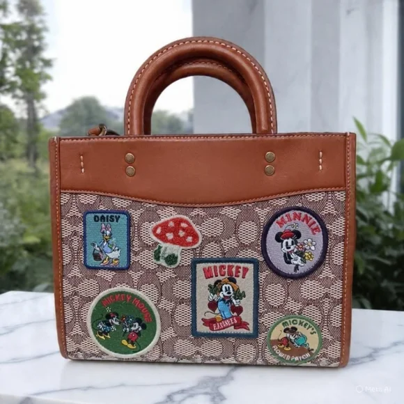 COACH X DISNEY LIMITED EDITION 2023 ✨️ Rogue 25 Bag - Signature Canvas Patchwork - Picture 3 of 17